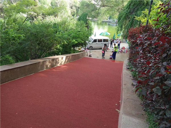 营口彩色路面施工